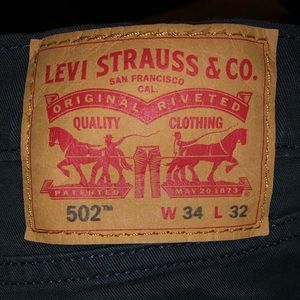 Levi’s 502 34x32 indigo chino/jeans